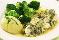 Baked Fish with Lemon Sauce