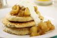 Muesli Pancakes with Cinnamon Apples