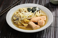Japanese Salmon Noodle Soup
