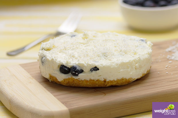 Blueberry Coconut Cheesecake