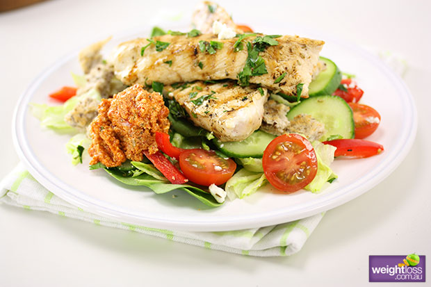 Herbed Chicken Salad with Feta