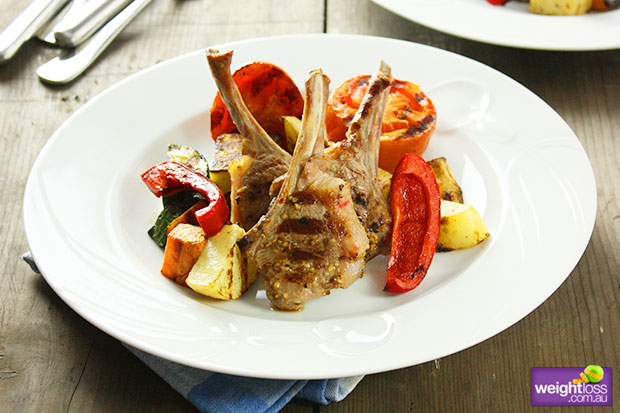 BBQ Seeded Mustard Lamb Cutlets