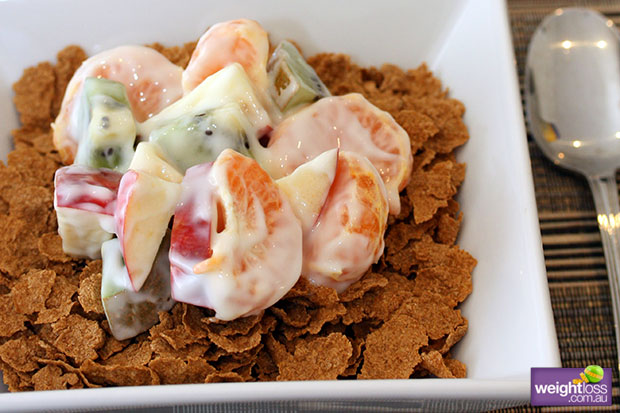Bran Cereal with Mixed Fruit & Yoghurt
