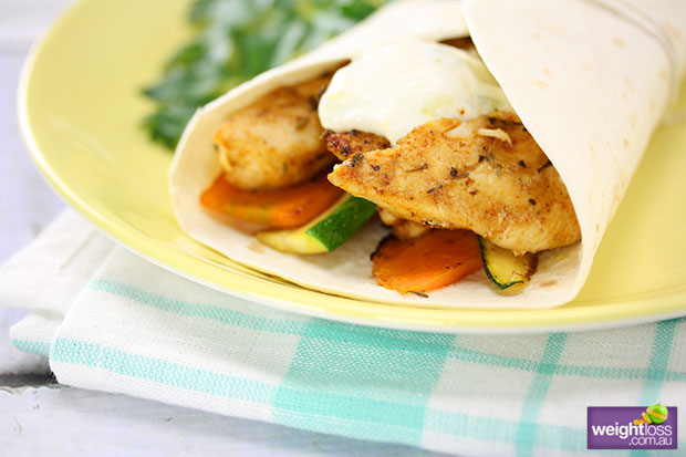 Cajun Chicken Wrap
