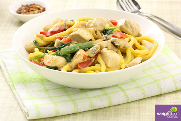 Chicken Satay with Noodles