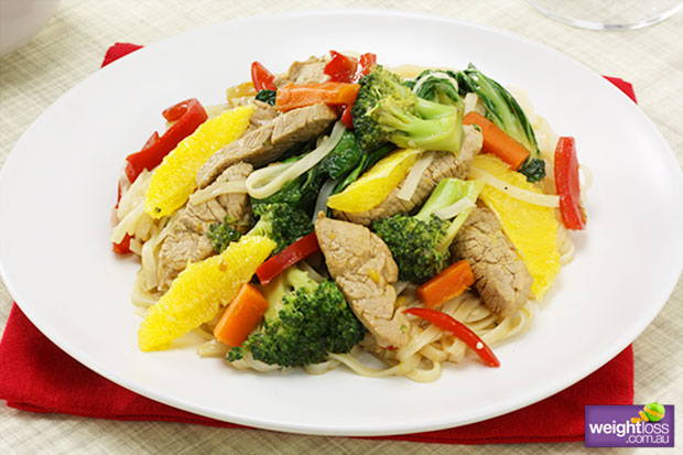 Chinese Orange Pork Stir Fry
