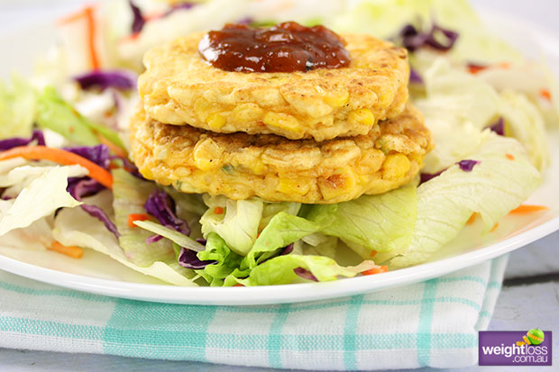 Corn Fritters Tomato Relish