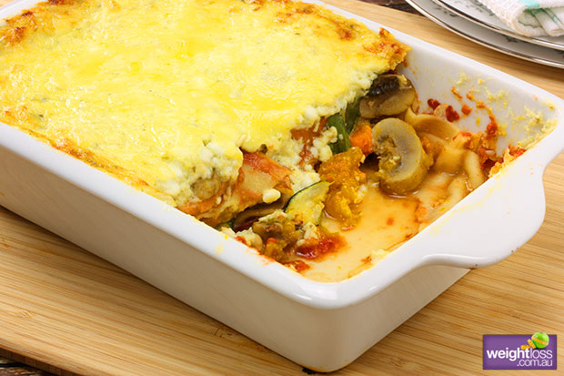 Cottage Cheese Vegetable Lasagne