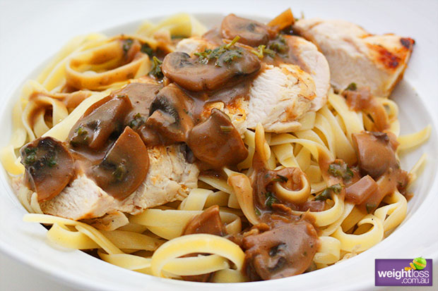 Grilled Chicken Mushroom Sauce
