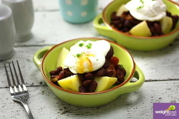 Mexican Breakfast Egg & Baked Potato