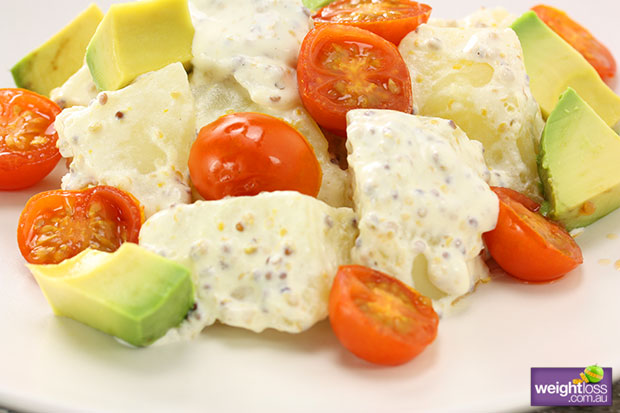 Potato Tomato & Avocado Salad