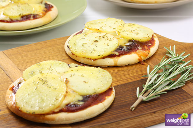 Mini Potato and Rosemary Pizza