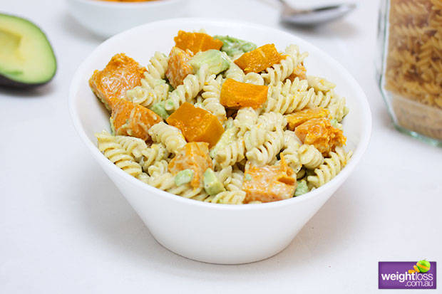 Pumpkin & Avocado Pasta Salad