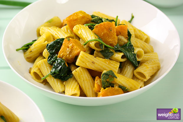 Pumpkin & Spinach Rigatoni