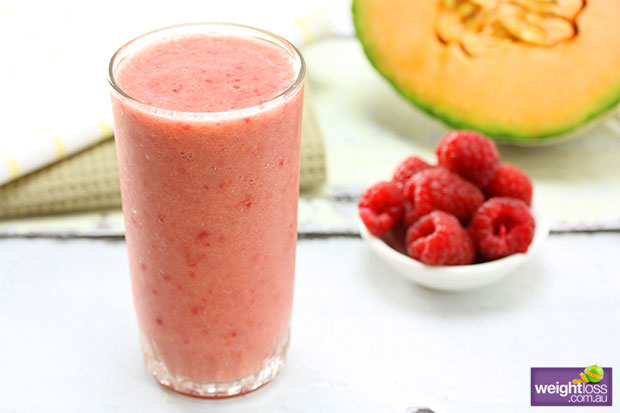 Rockmelon and Raspberry Cooler