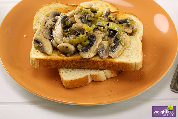 Sautéed Mushrooms on Toast