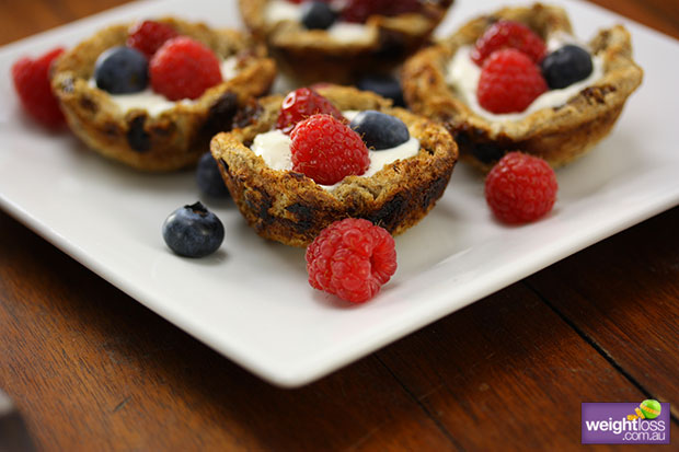 Summer Berry Yoghurt Baskets