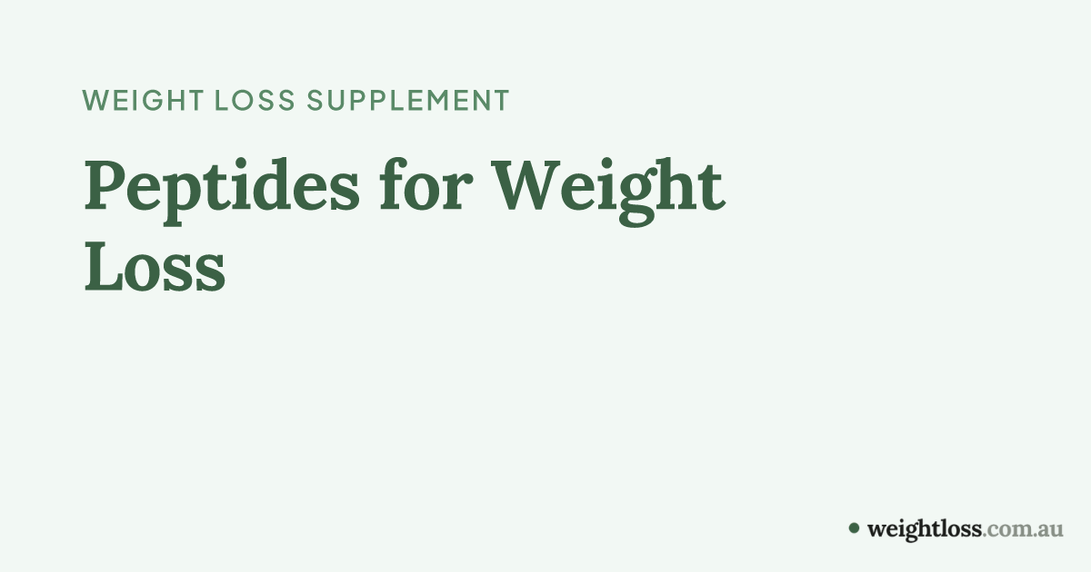 Peptides for Weight Loss in Australia: Evidence, Legal Status & Safety  (2026)