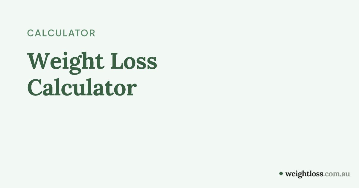Weight Loss Calculator | How long will it take to lose weight ...
